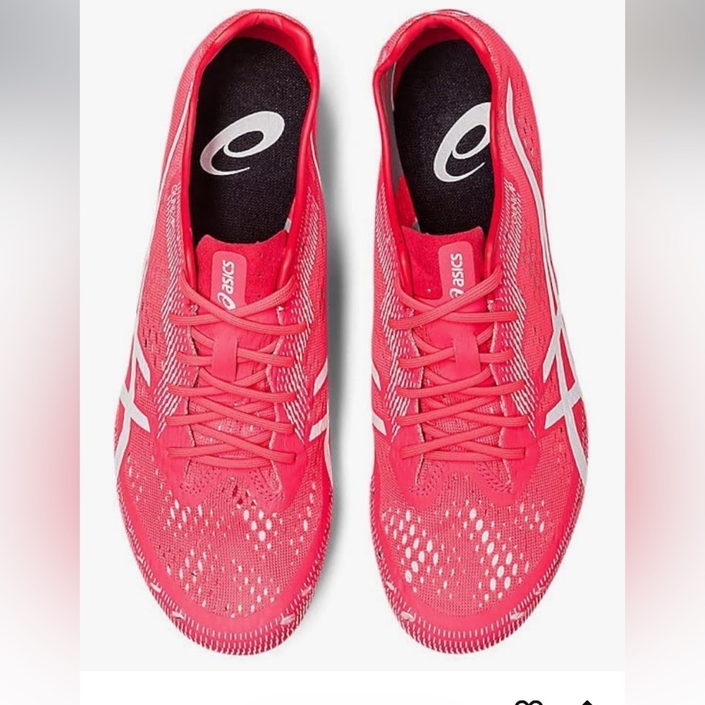 New in Box ASICS Track Shoes Women’s size 14 Pink Gun Lap 2 Shoes with Spikes - Picture 7 of 8